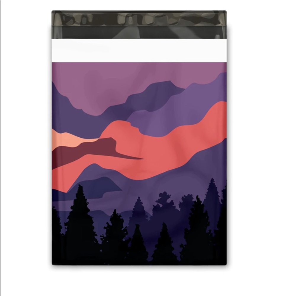 50 10X13 Poly Mailers, Mountain Sunset Shipping Envelopes PRICE IS FIRM Fall - Picture 6 of 10